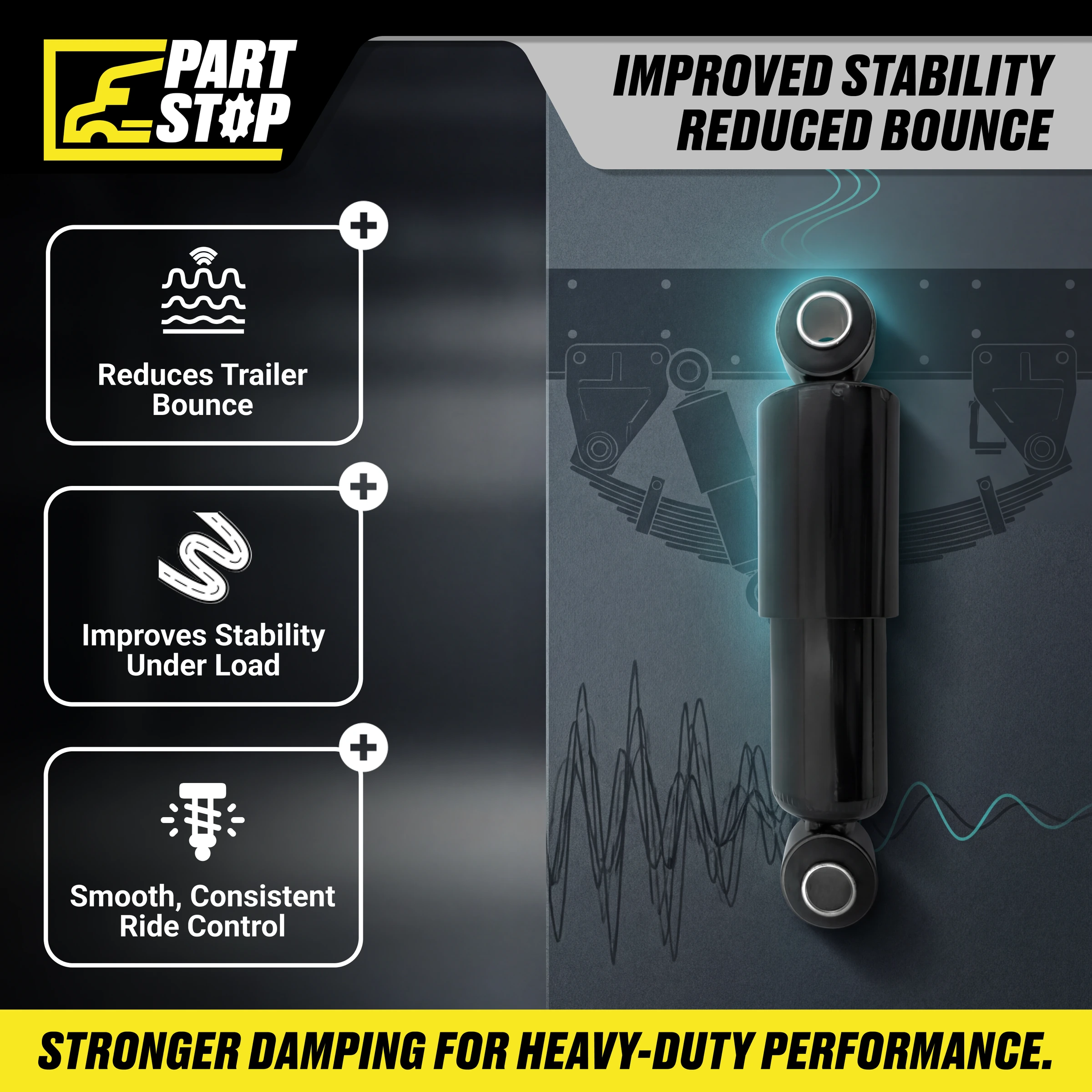 Shock Absorber Universal  A85052 , M65510,  65510, HDRS23650, M85052 ,S-23650 — infographic