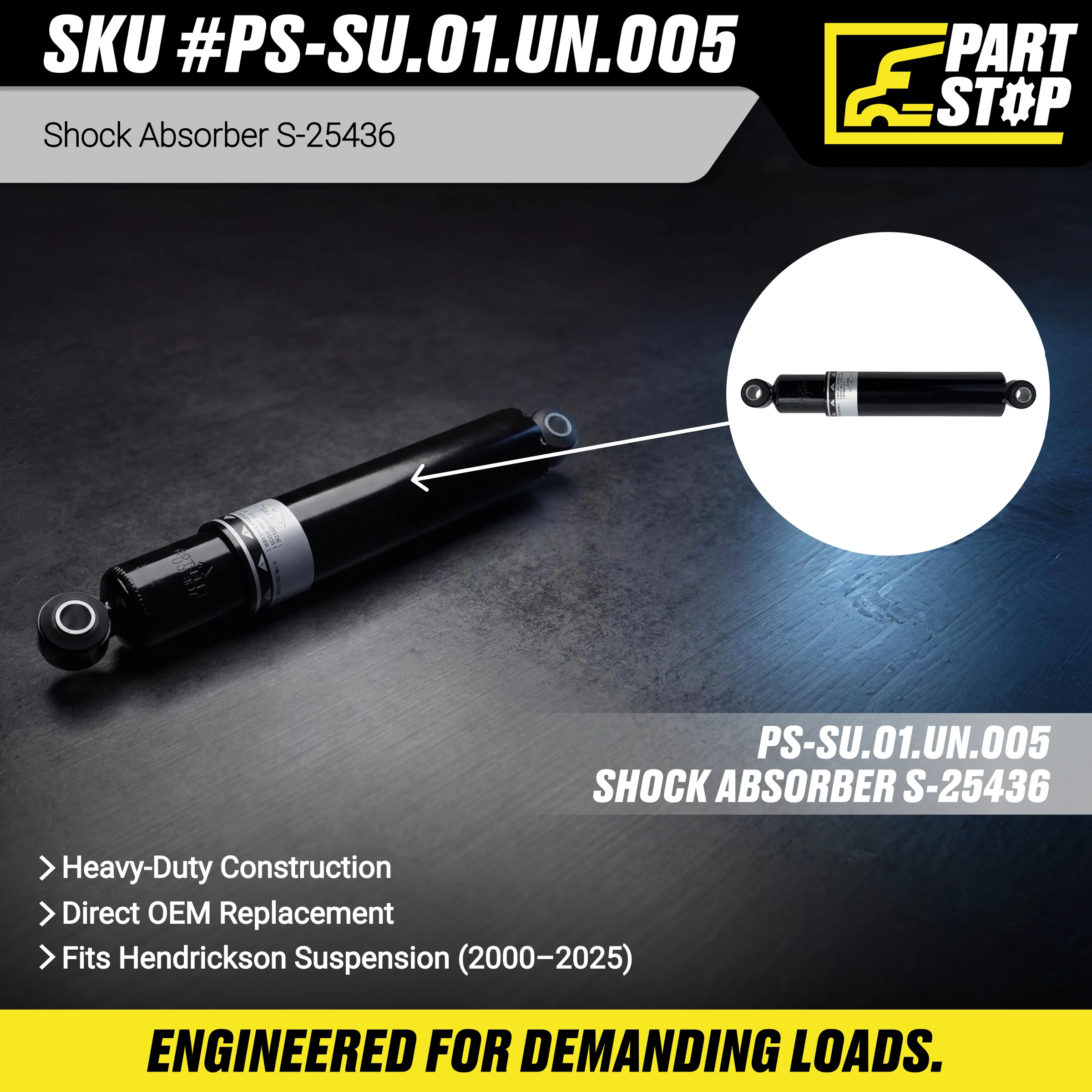 3945816  Suspension Equalizer S-25436 M89430 Fits Hendrickson 2000-2025 — infographic