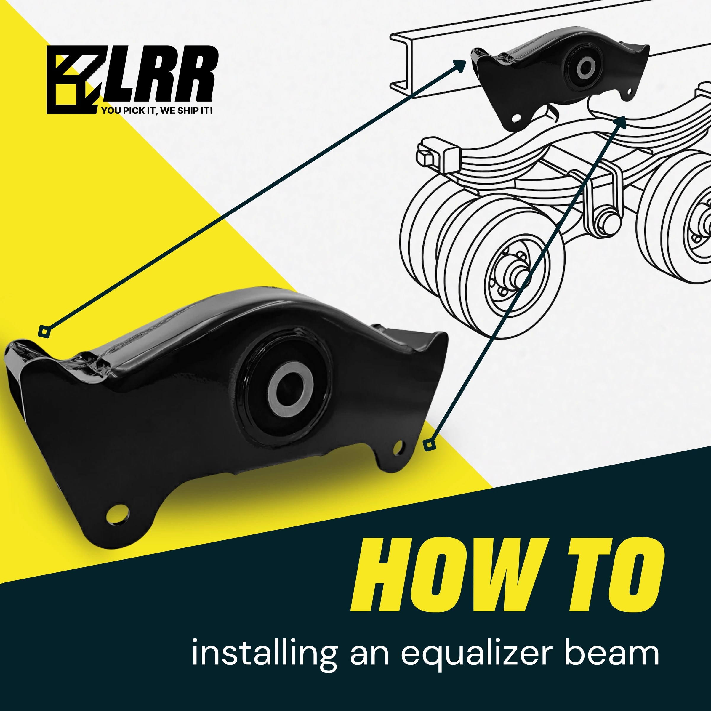 338-886 Heavy-Duty Equalizer Beam Fits  Suspension  S338-886 E7532 16158-01 — infographic