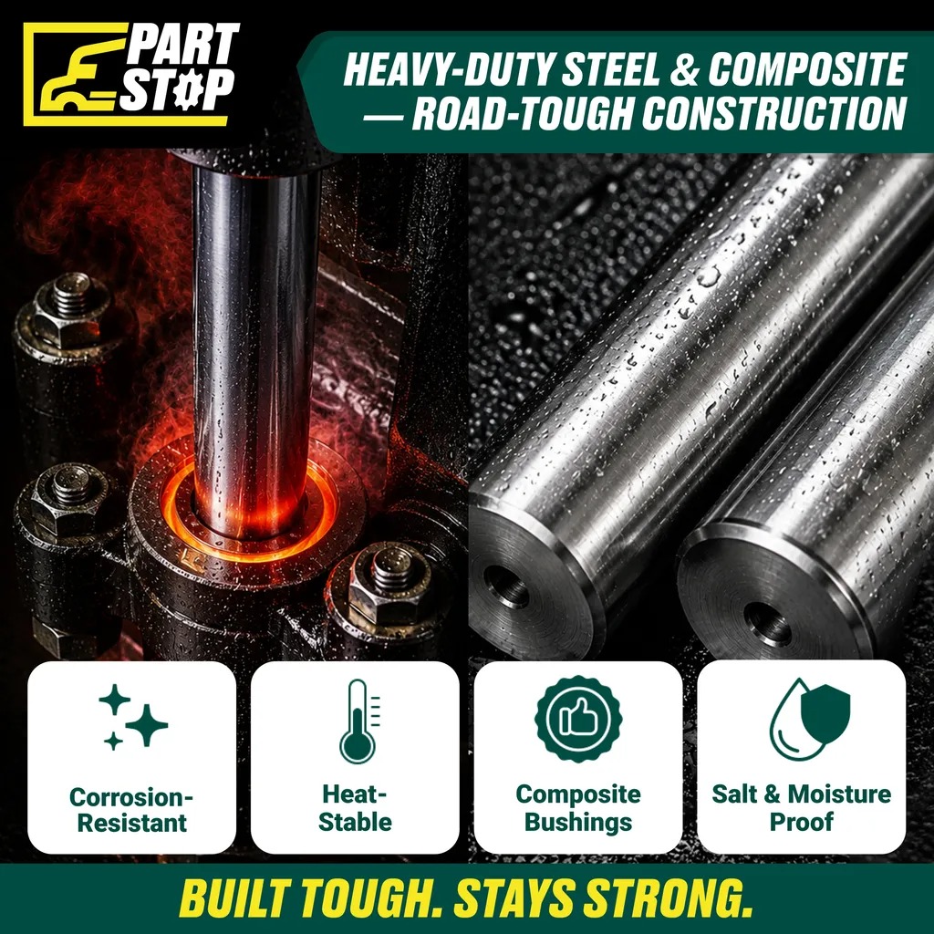 R201609 King Pin Kit for Meritor MFS+ Front Axle Double Draw Key Composite — infographic