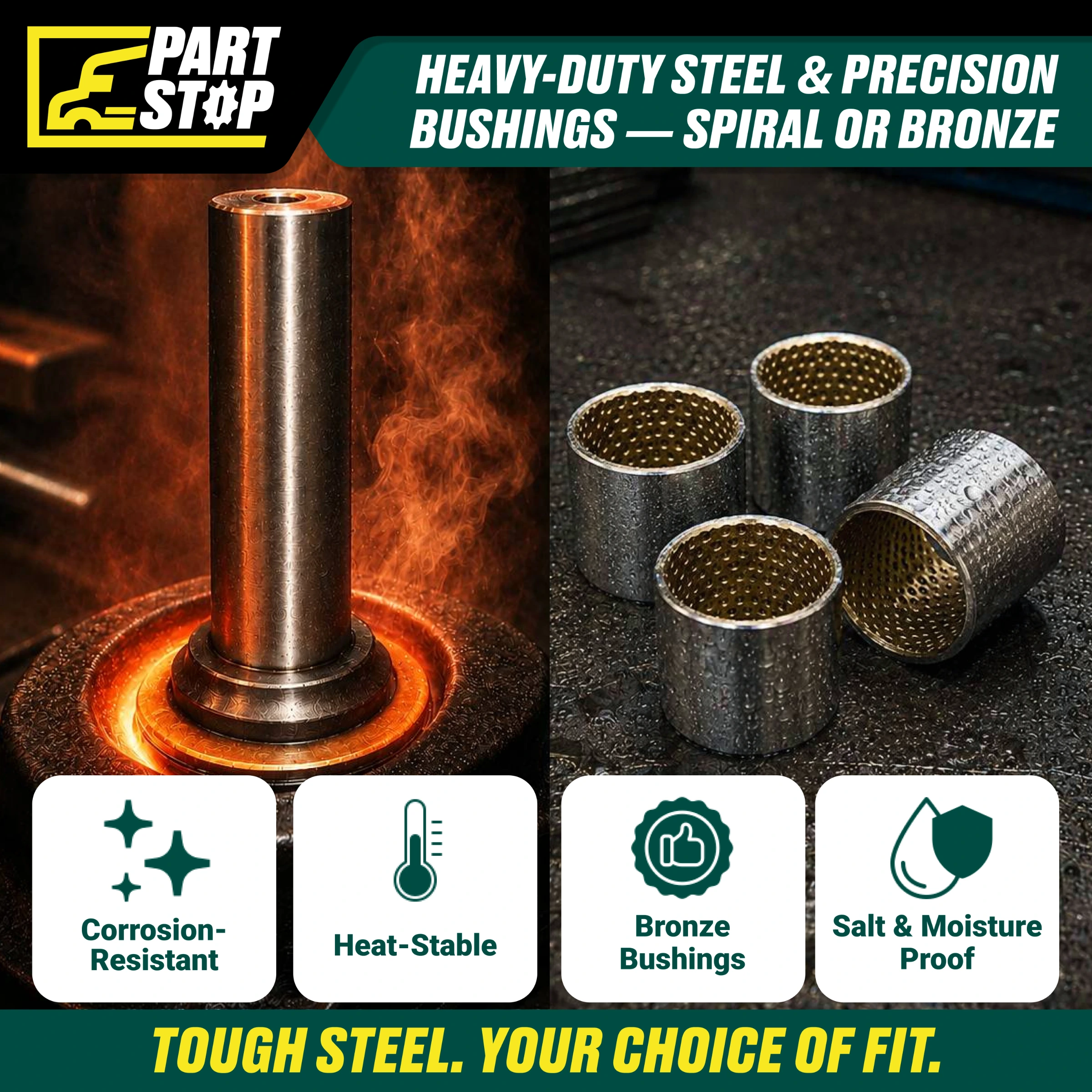 King Pin Kit for Eaton EFA12F3 EFA13F3 Front Axles HKP2335 , 262-1586,K121E — infographic