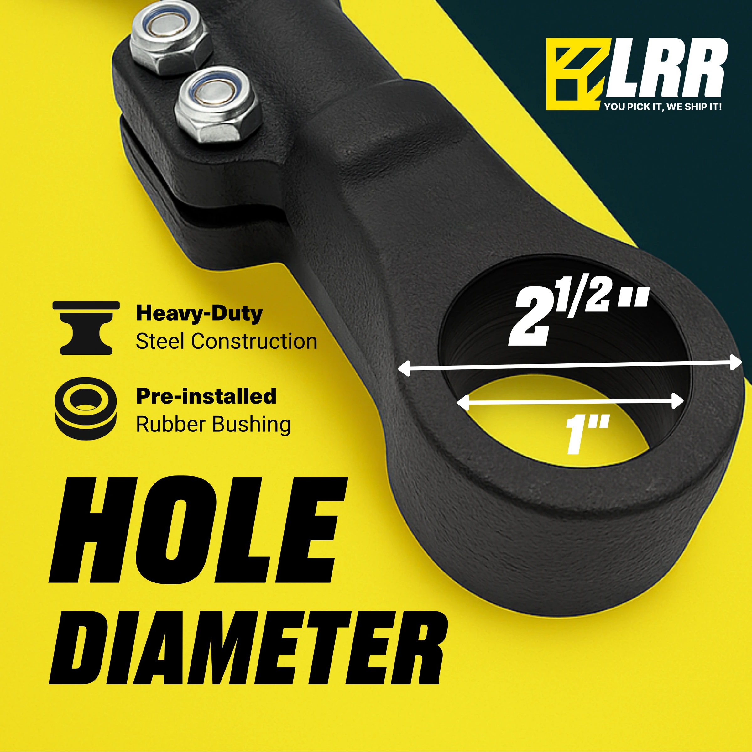 Adjustable Torque Rod – 11-7/8" to 13-3/8" | Heavy-Duty Suspension Torque Arm — infographic