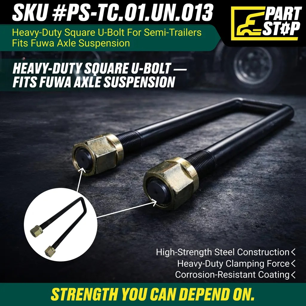 Suspension Square U-Bolt 3/4" x 6" x 8" Heavy Duty Steel Axle Trailer and Truck — infographic