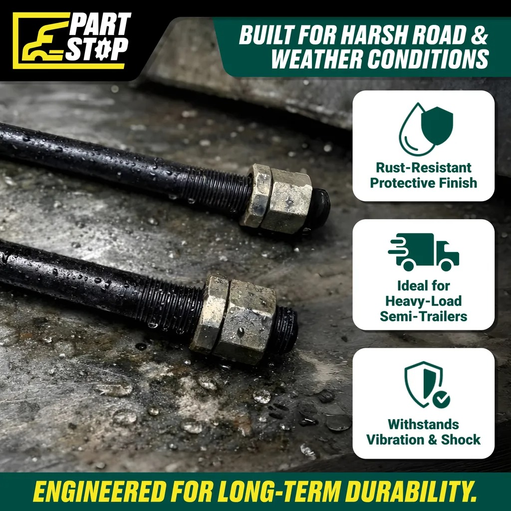 Suspension Square U-Bolt 3/4" x 6" x 8" Heavy Duty Steel Axle Trailer and Truck — infographic