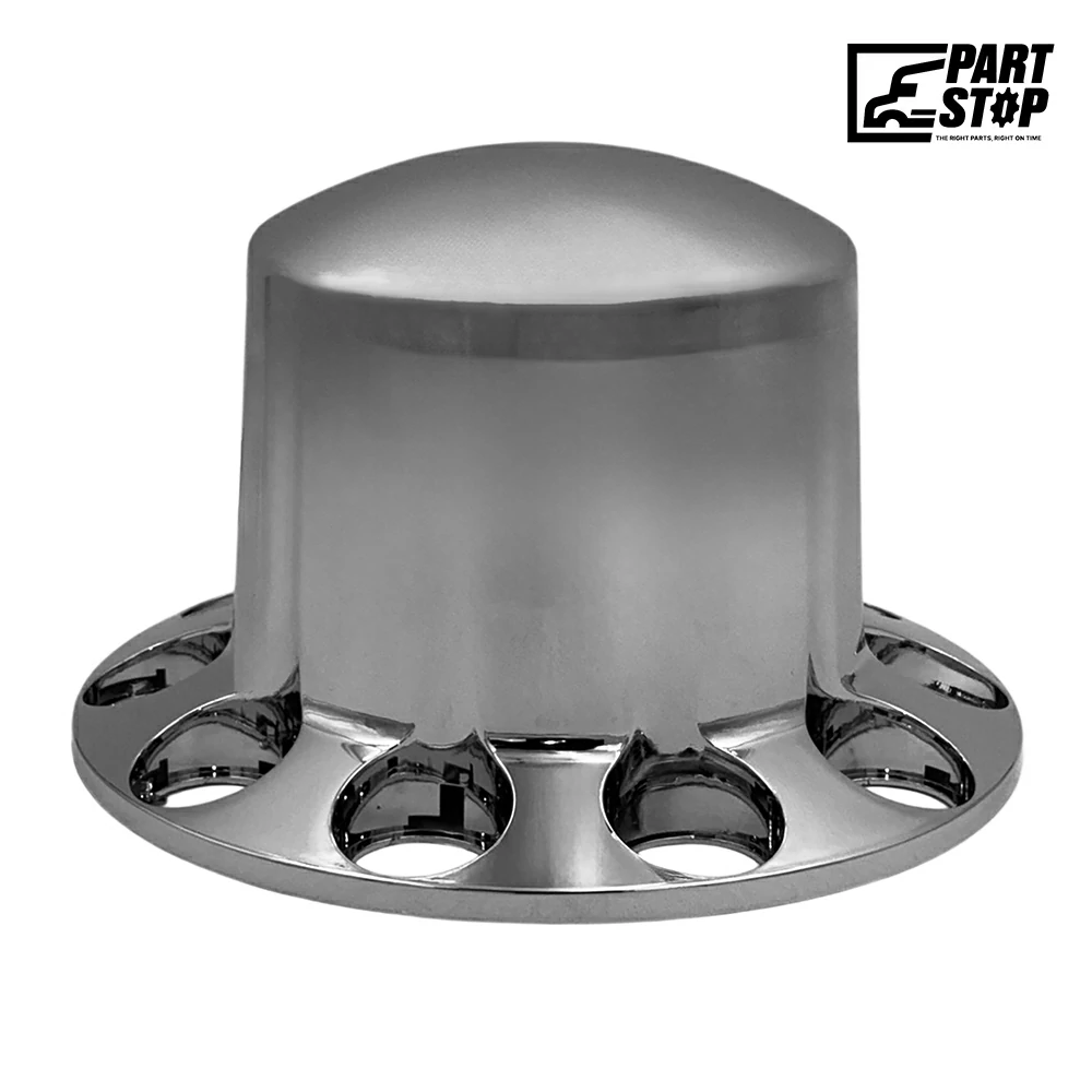 Axle Hub Cover Kit 4 units Semi ABS 10 Hole hread On Nut Covers Fits 20 22.5 2 — photo 2