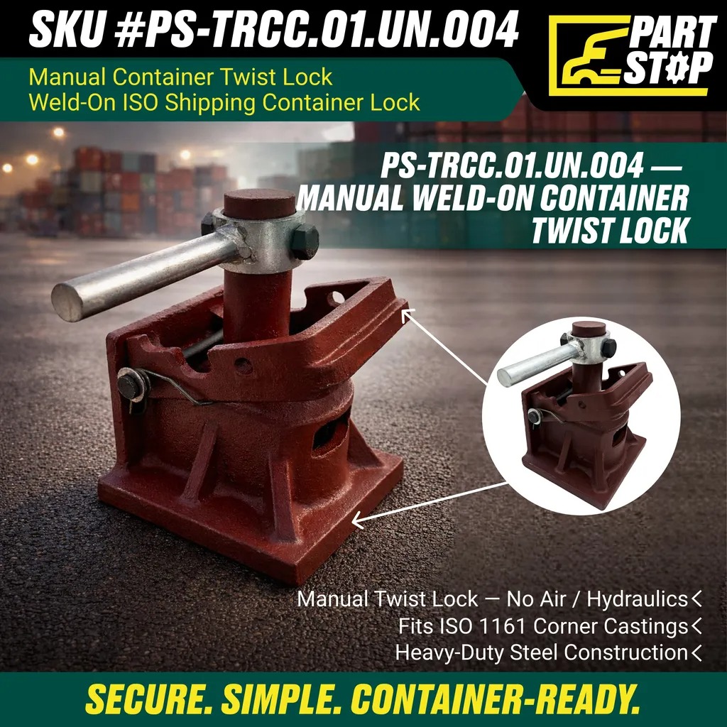 MANUAL TWIST LOCK -Fits Freightliner/Kenworth VOLVO Universal Direct Replacement — infographic