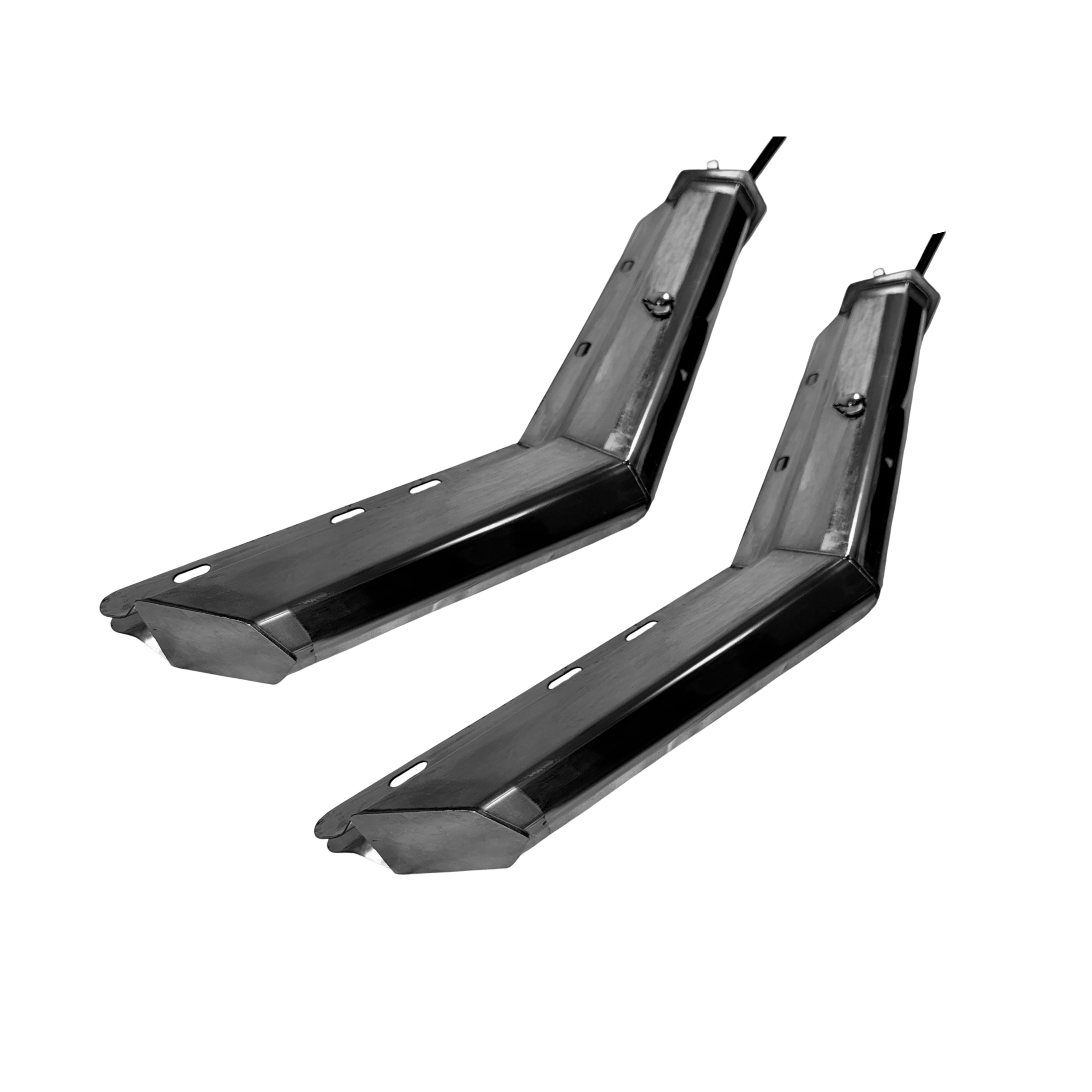 30" 45° Angled Mud Flap Hanger Pair - 430 Stainless Steel — photo 2