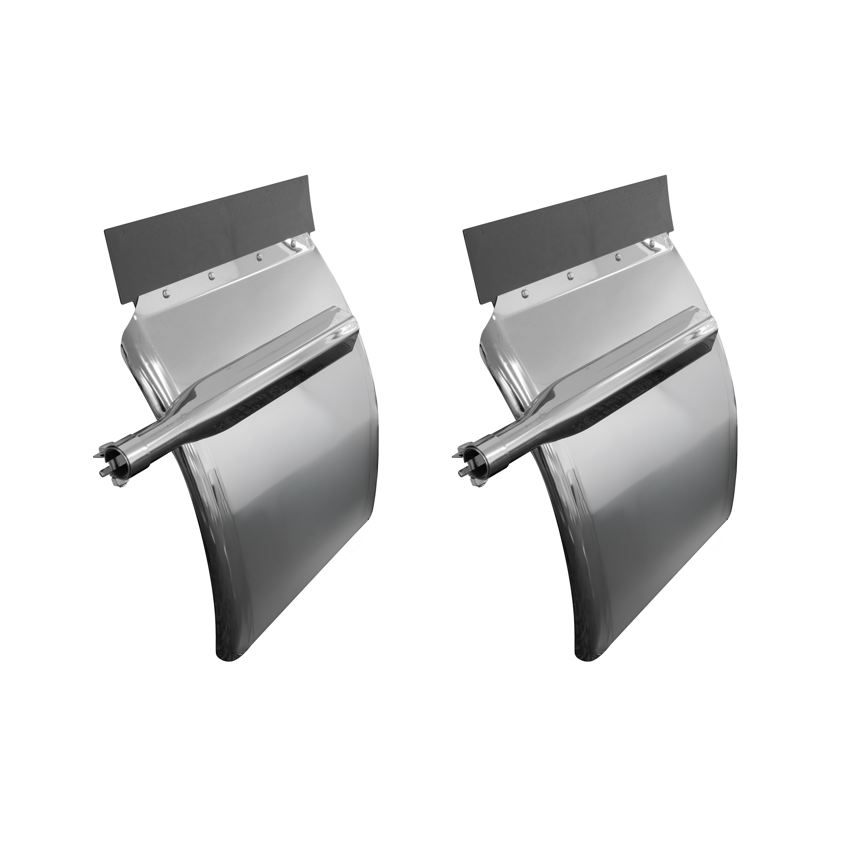 24"x34" Quarter Fender - 430 Stainless Steel — photo 2