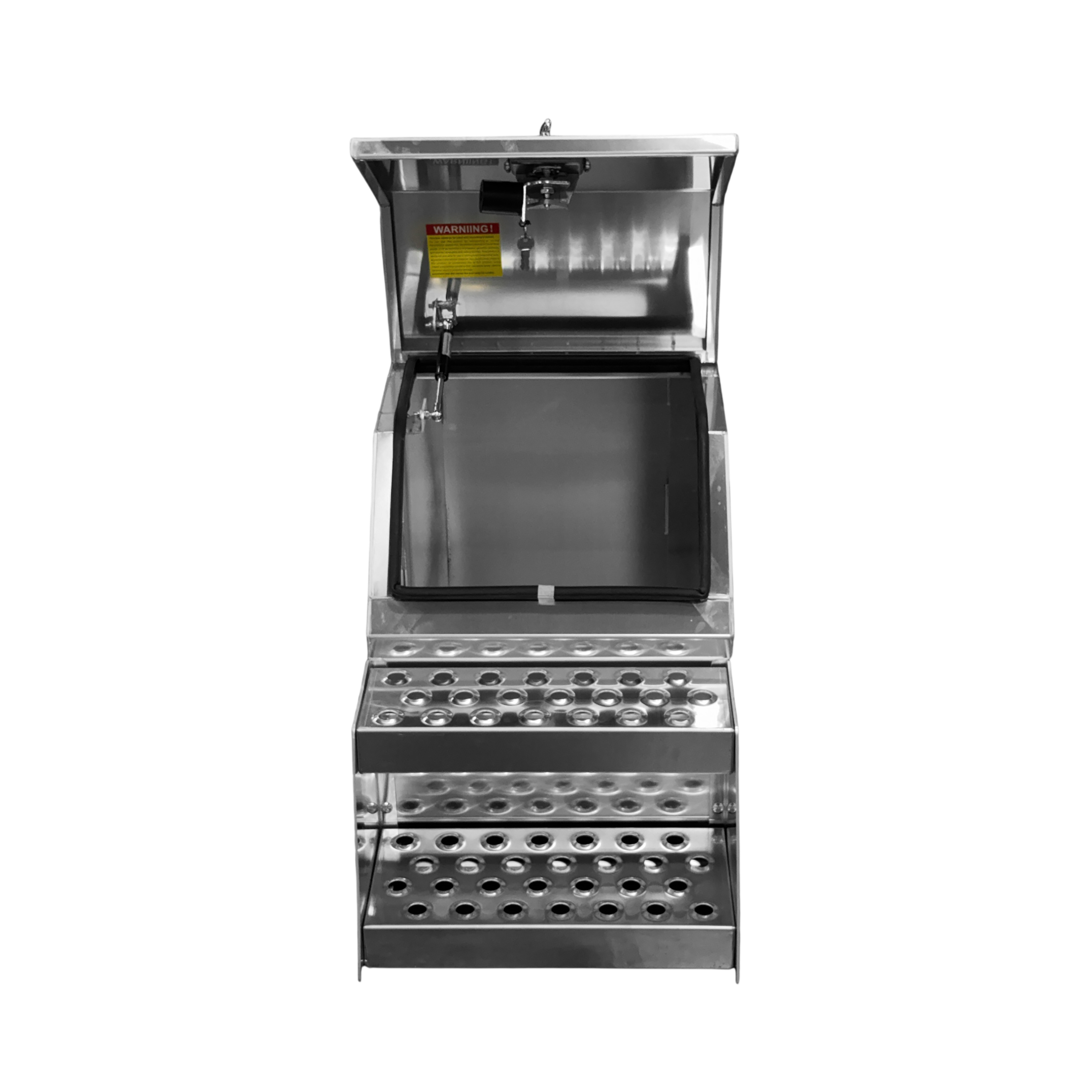 Aluminum Step Tool Box 18"×25"×28" (F-003) — photo 2
