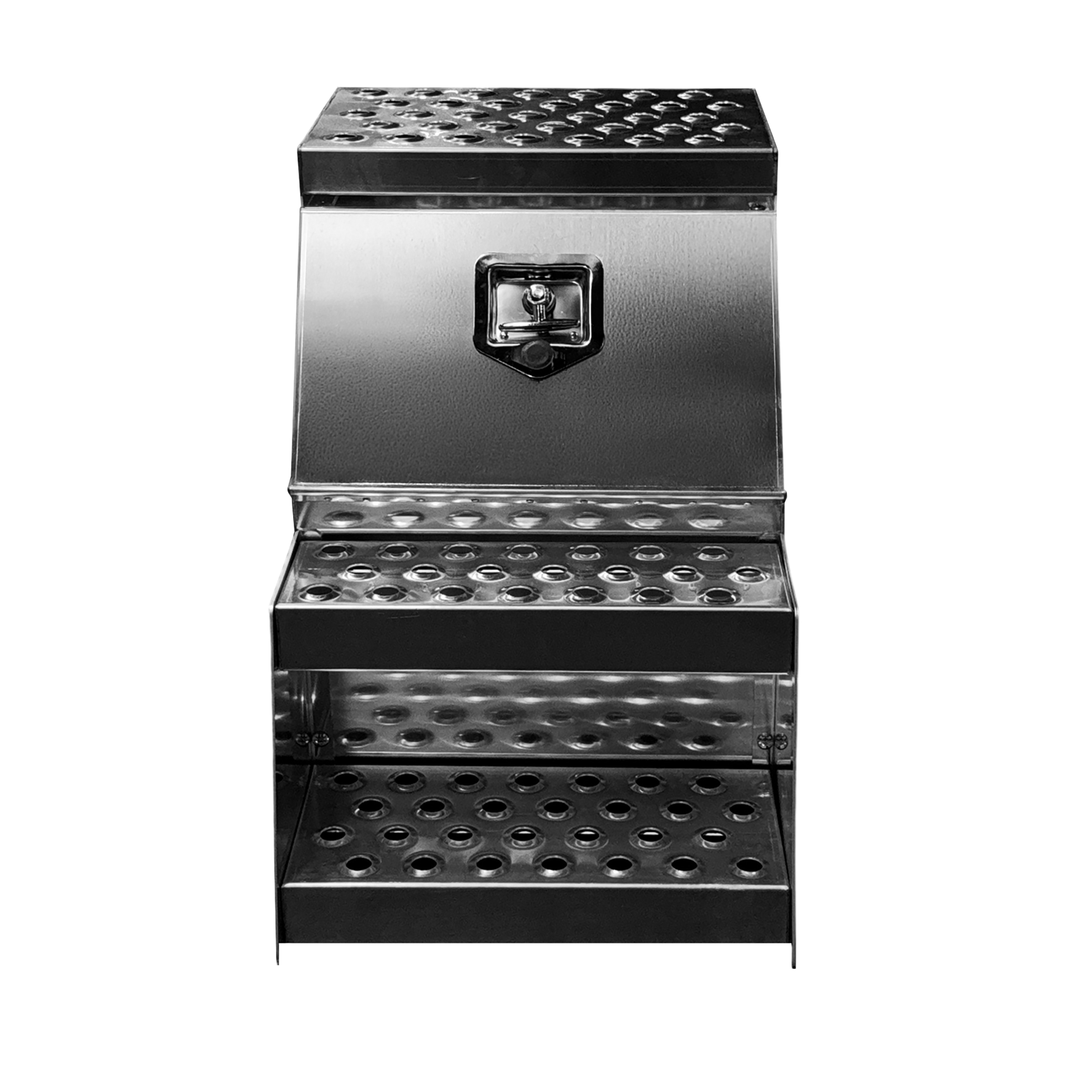 Aluminum Step Tool Box 18"×25"×28" (F-004)
