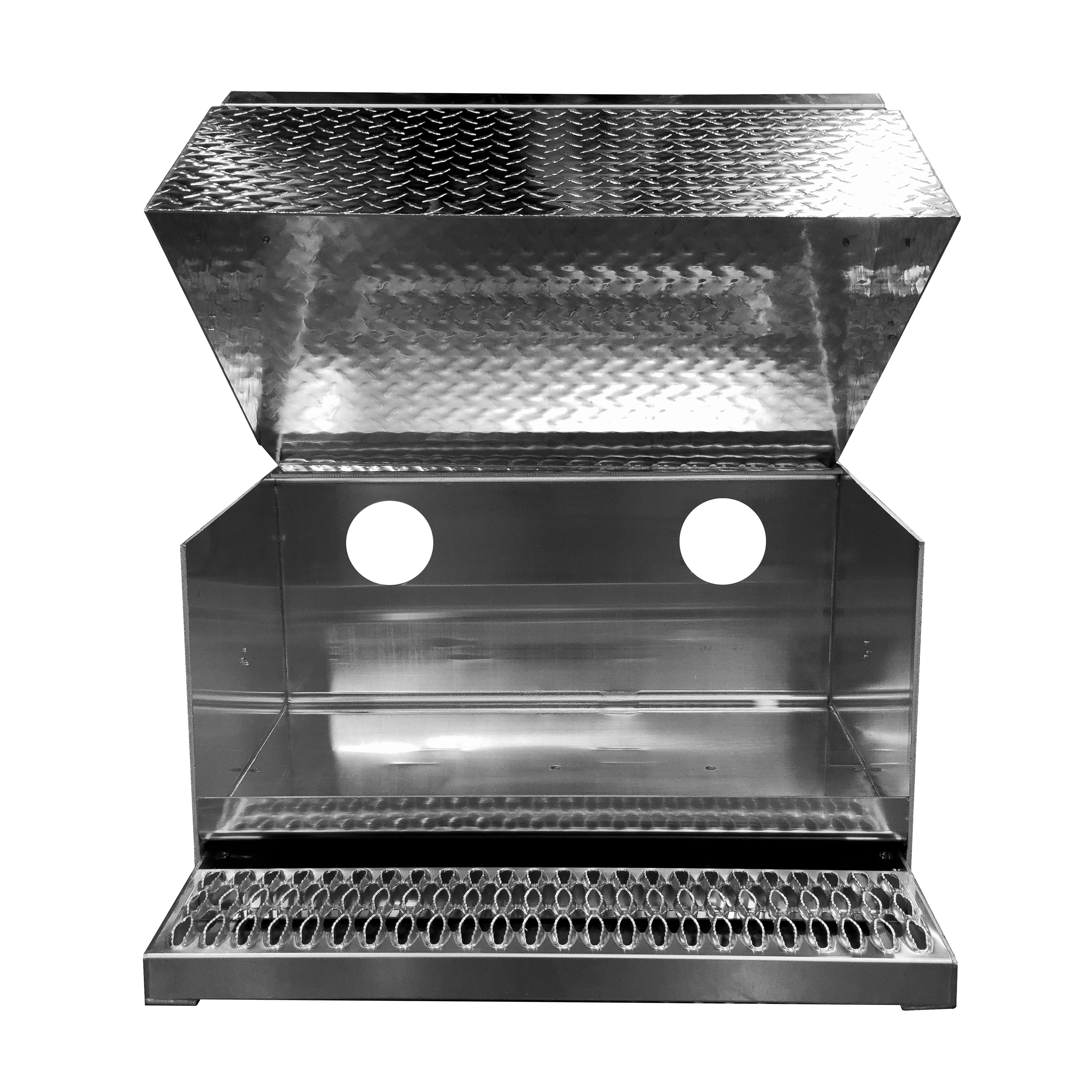 Aluminum Step Tool Box 31"×30"×15" (F-011) — photo 2