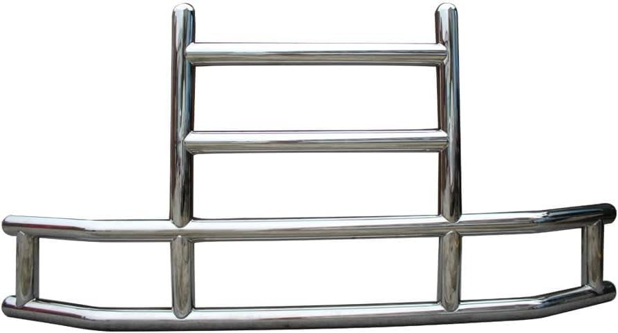 Deer Guard Grille Guard 3-Tier with Round Tube | 201 Stainless Steel | Universal Fit, Mounting Bracket NOT Included