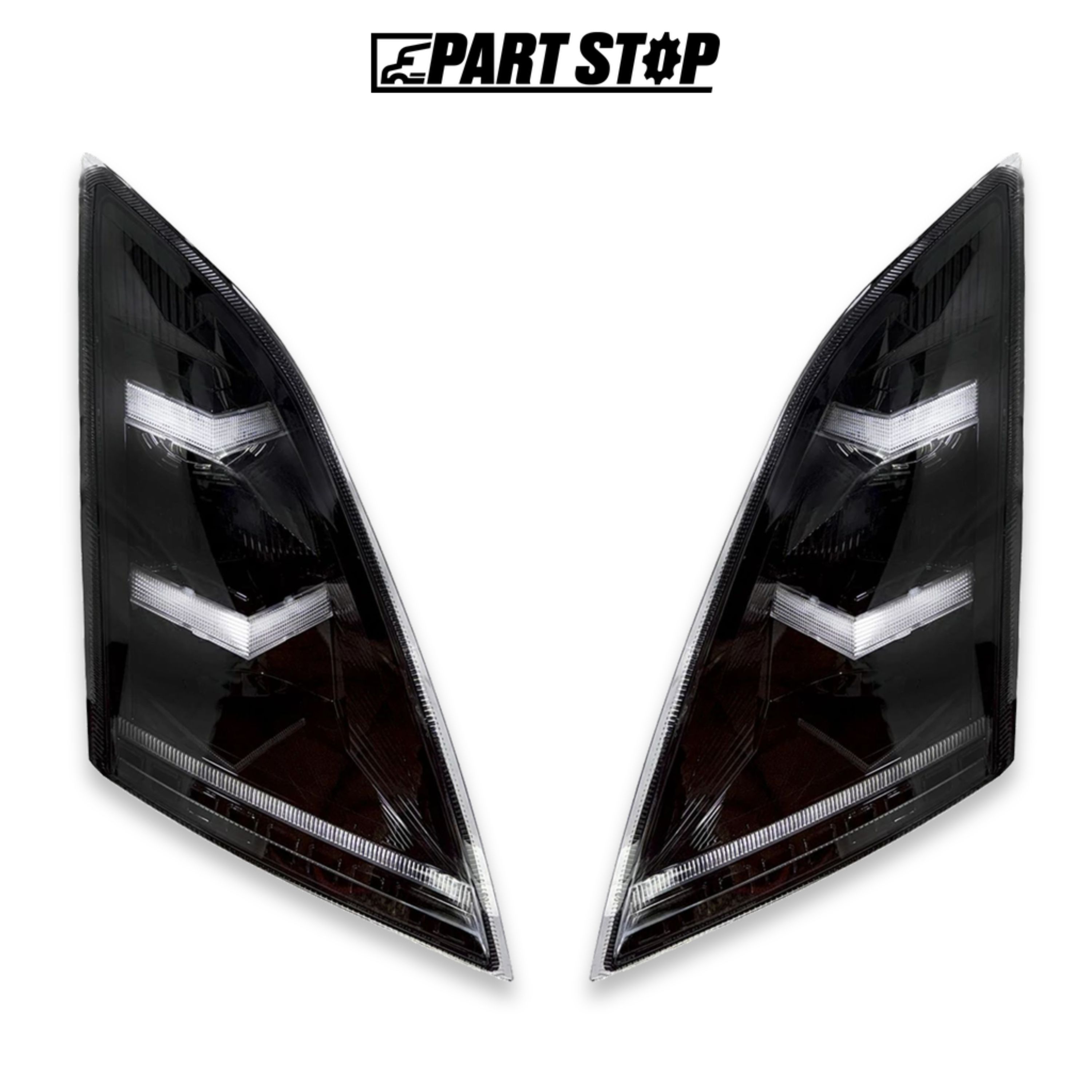 82329590 LED Headlight Pair Driver + Passenger for Volvo VNL VN 2004-2018