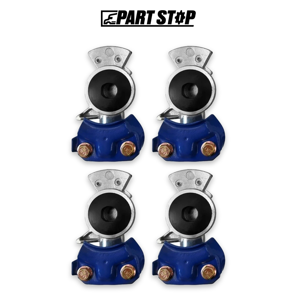 Standard 1/2” Service Gladhand Coupler Blue Color — 4-Pack