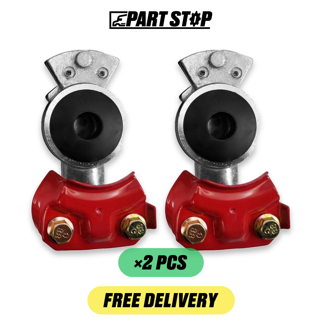Emergency Gladhand Coupler Air Brake  Red Color — 2-Pack — pack photo 2