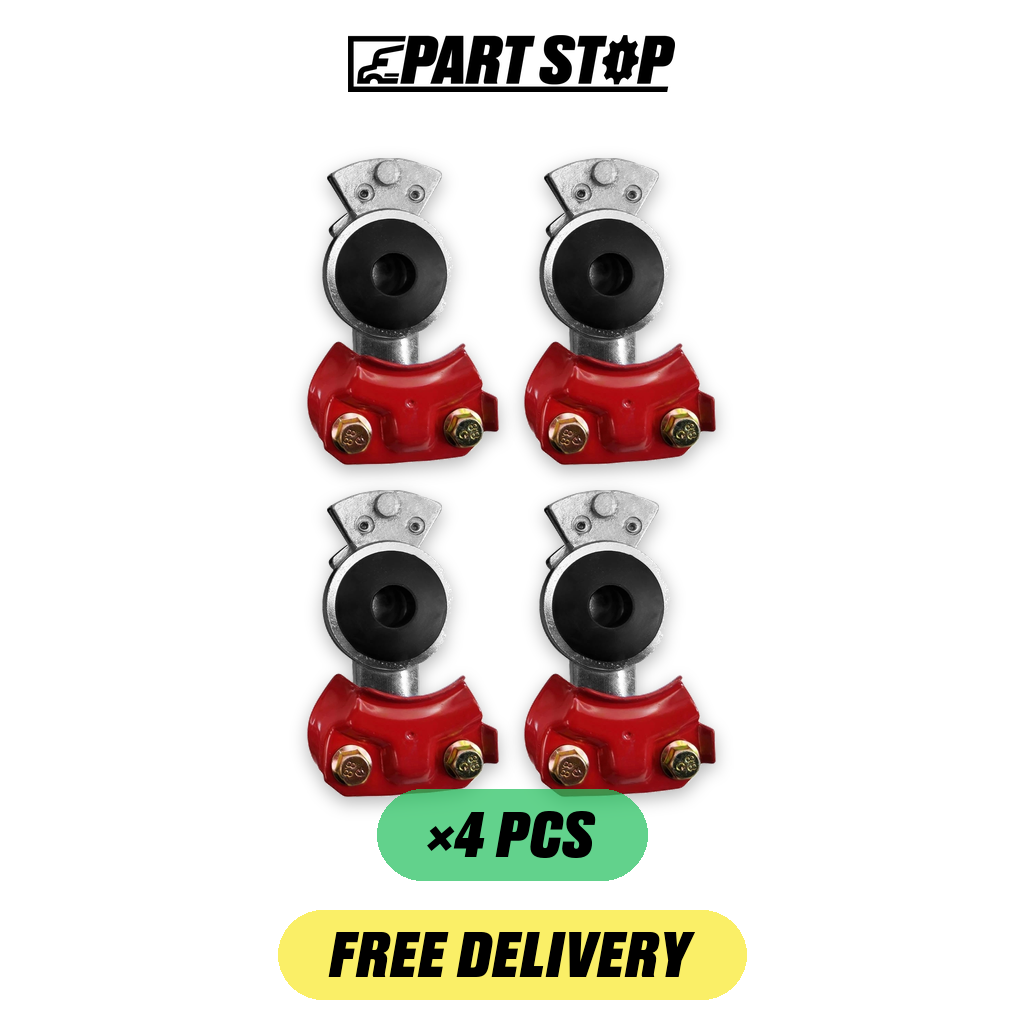 Emergency Gladhand Coupler Air Brake  Red Color — 4-Pack — pack photo 2