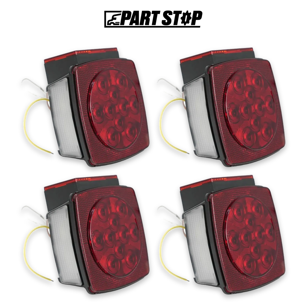 Right Tail Light Kit for Universal Trailers Under 80" Wide — 4-Pack