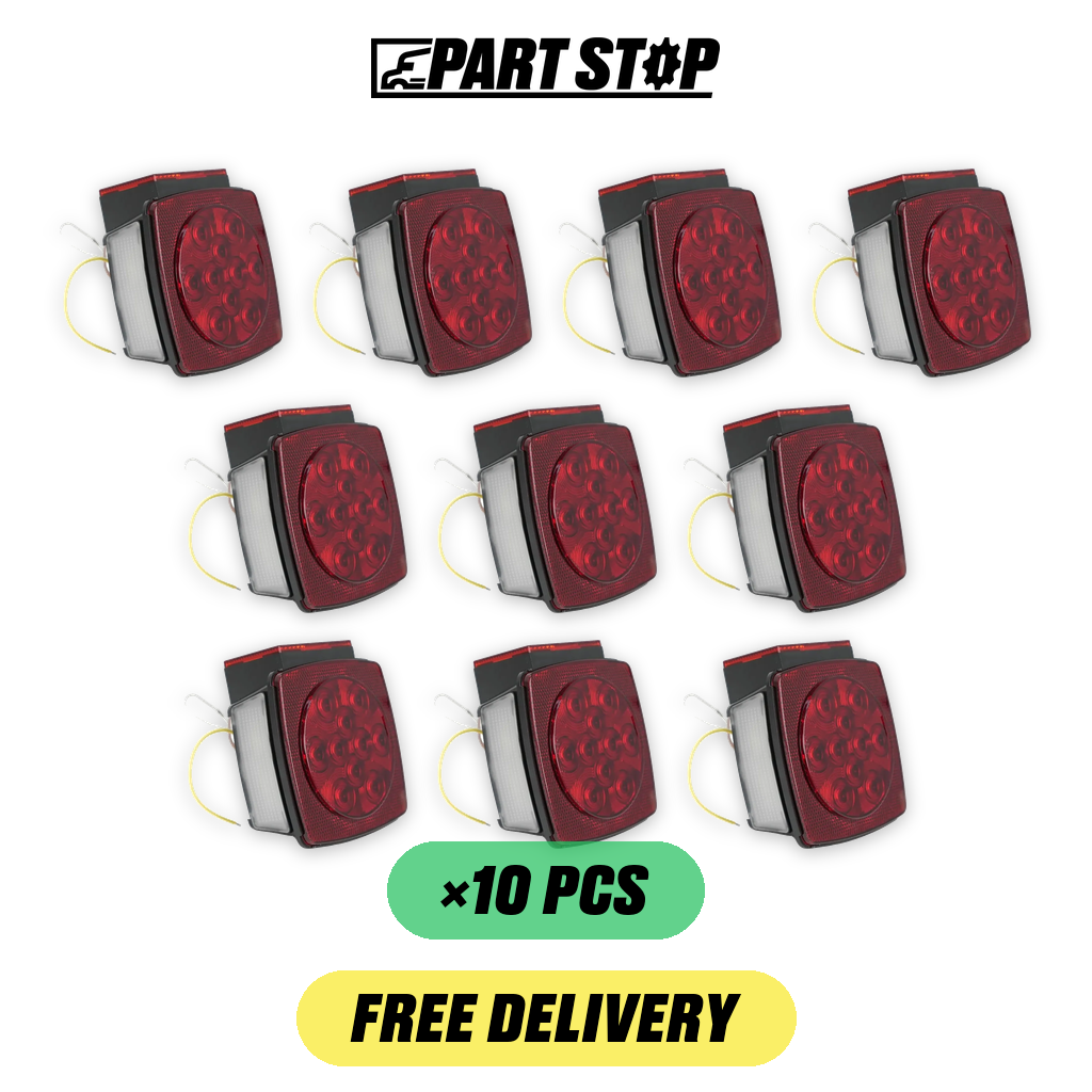 Right Tail Light Kit for Universal Trailers Under 80" Wide — 10-Pack — pack photo 2