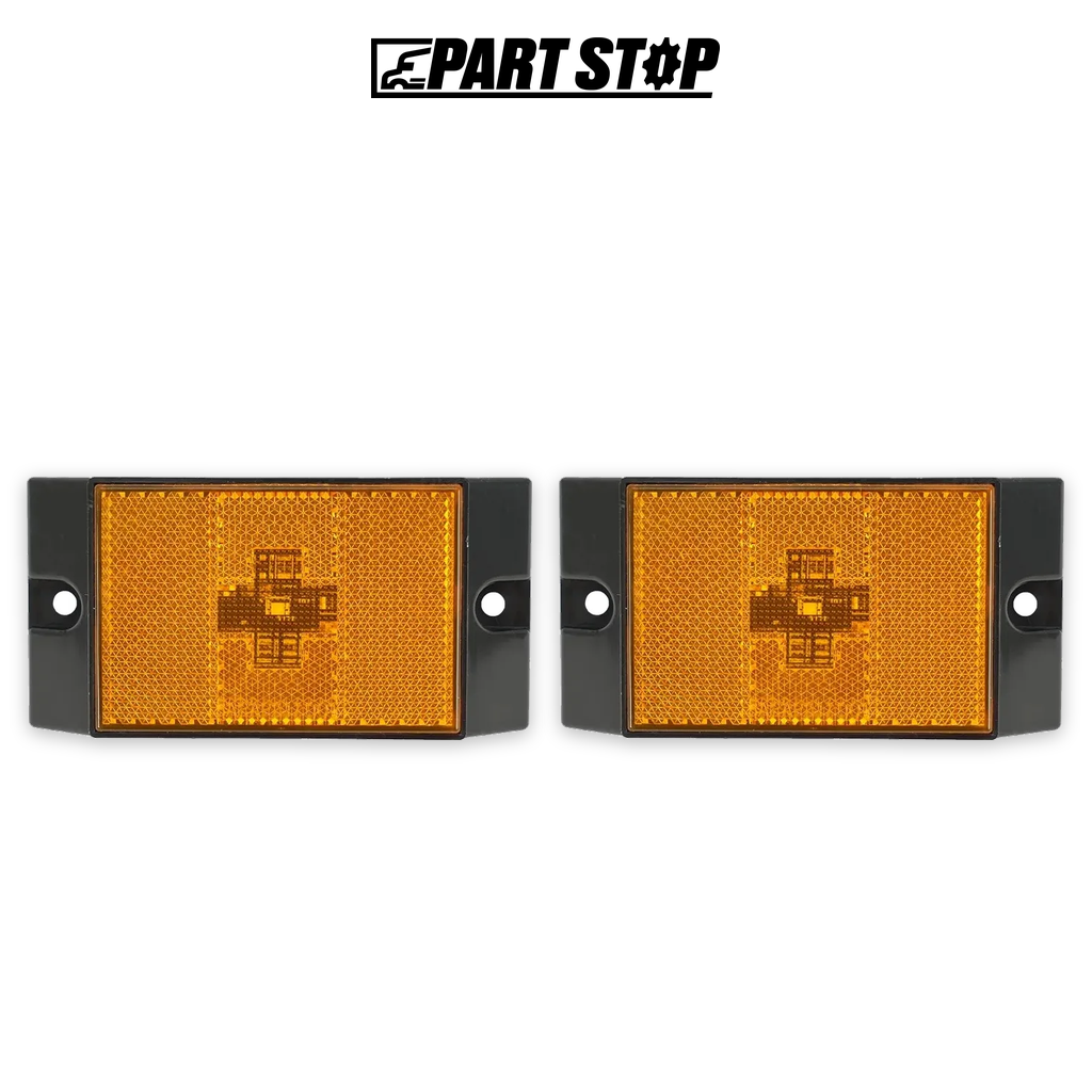 LED RV Combination Tail Light with License Plate Bracket — 2-Pack