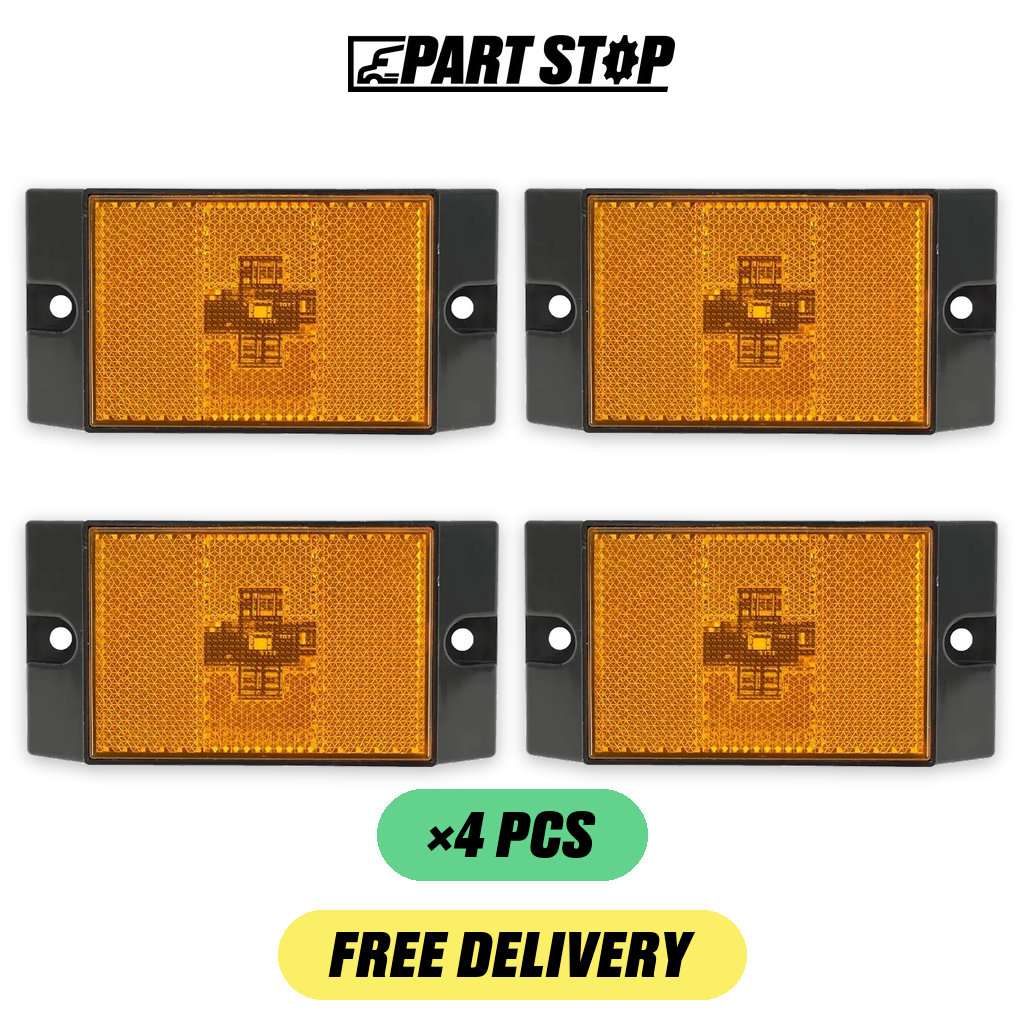 LED RV Combination Tail Light with License Plate Bracket — 4-Pack — pack photo 2