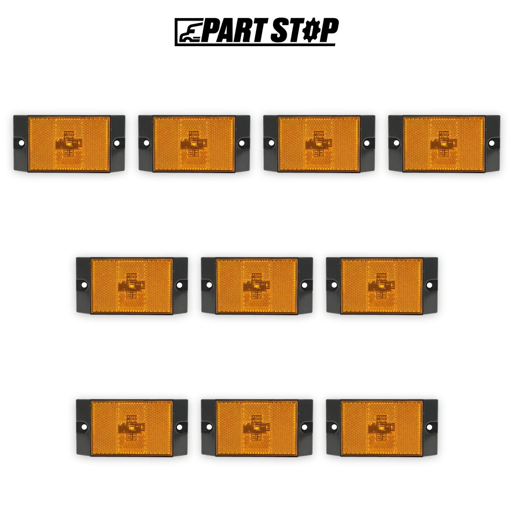 LED RV Combination Tail Light with License Plate Bracket — 10-Pack