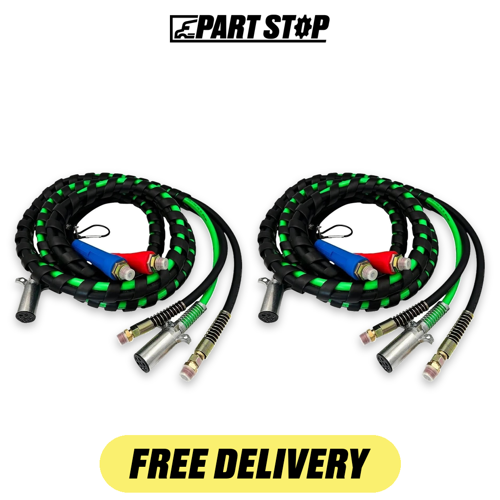 PE13000 2-Pack Rubber Air Hose Electrical Cable for Paccar Kenworth & Paccar — pack photo 2
