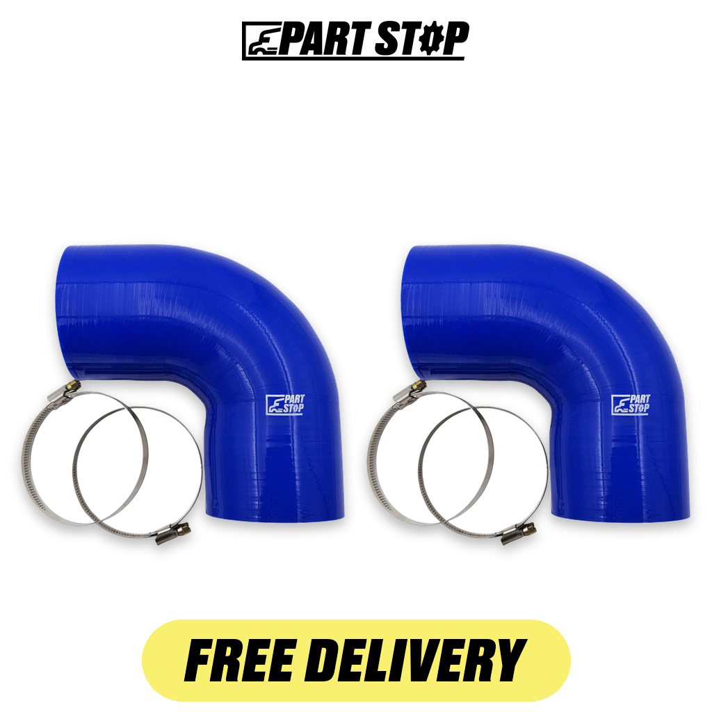 2-Pack Silicone Hose Elbow High Temp for Freightliner & Peterbilt 1990-2026 — pack photo 2