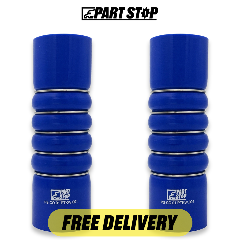 F506308 2-Pack Silicone Coolant Hose for Peterbilt & Kenworth 389 567 2010-2026 — pack photo 2