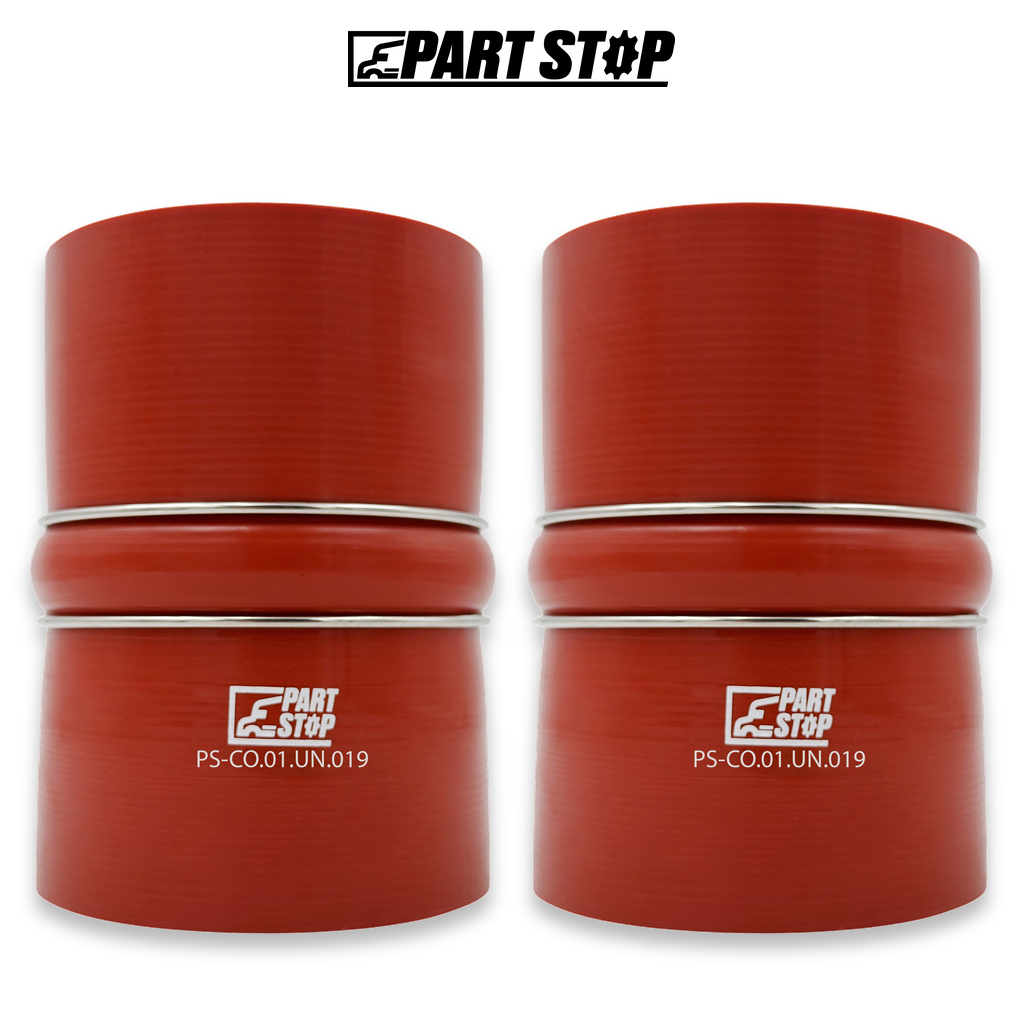 6112001022000 2-Pack Silicone CAC Hump Hose Stainless for Agrale & Cummins