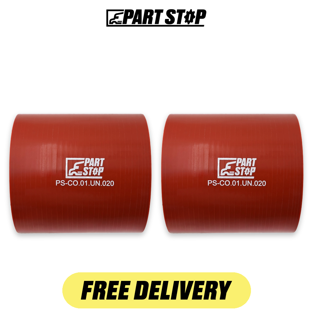 6112001118006 2-Pack Straight Silicone Hose Reinforced for Agrale & Cummins — pack photo 2