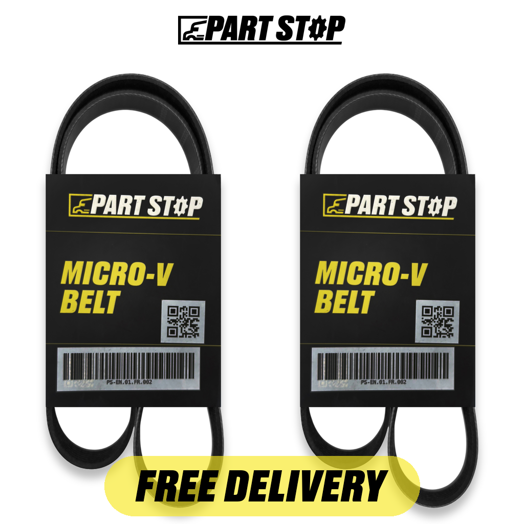0123415004 2-Pack Serpentine V Belt for Freightliner MT35 MT55 1997-2010 — pack photo 2