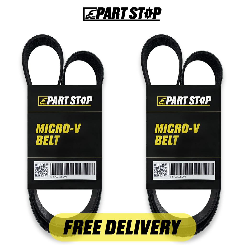 0127116006 2-Pack V-Ribbed Belt for Volvo WC WI 1996-1997 — pack photo 2