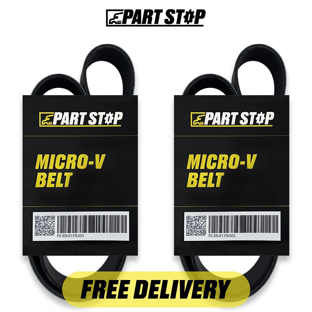 0124894004 2-Pack Serpentine V Belt for Freightliner Cascadia Columbia 1998-2014 — pack photo 2