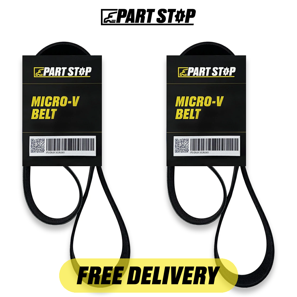10PK1485 2-Pack V-Ribbed Belt for Volvo & International VN VNL 2003-2019 — pack photo 2