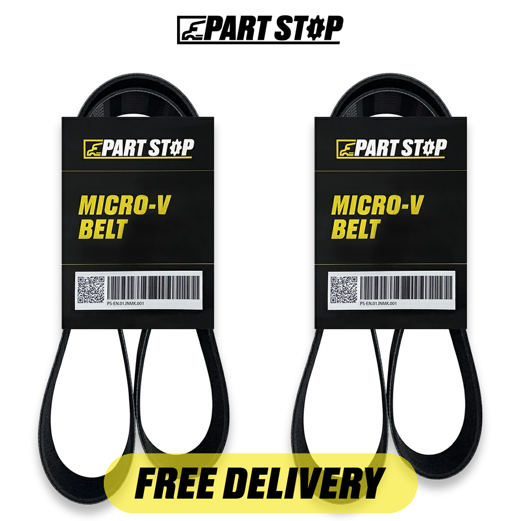 60.7IN 2-Pack Micro Belt V-Ribbed for International & Mack LT CV Series — pack photo 2