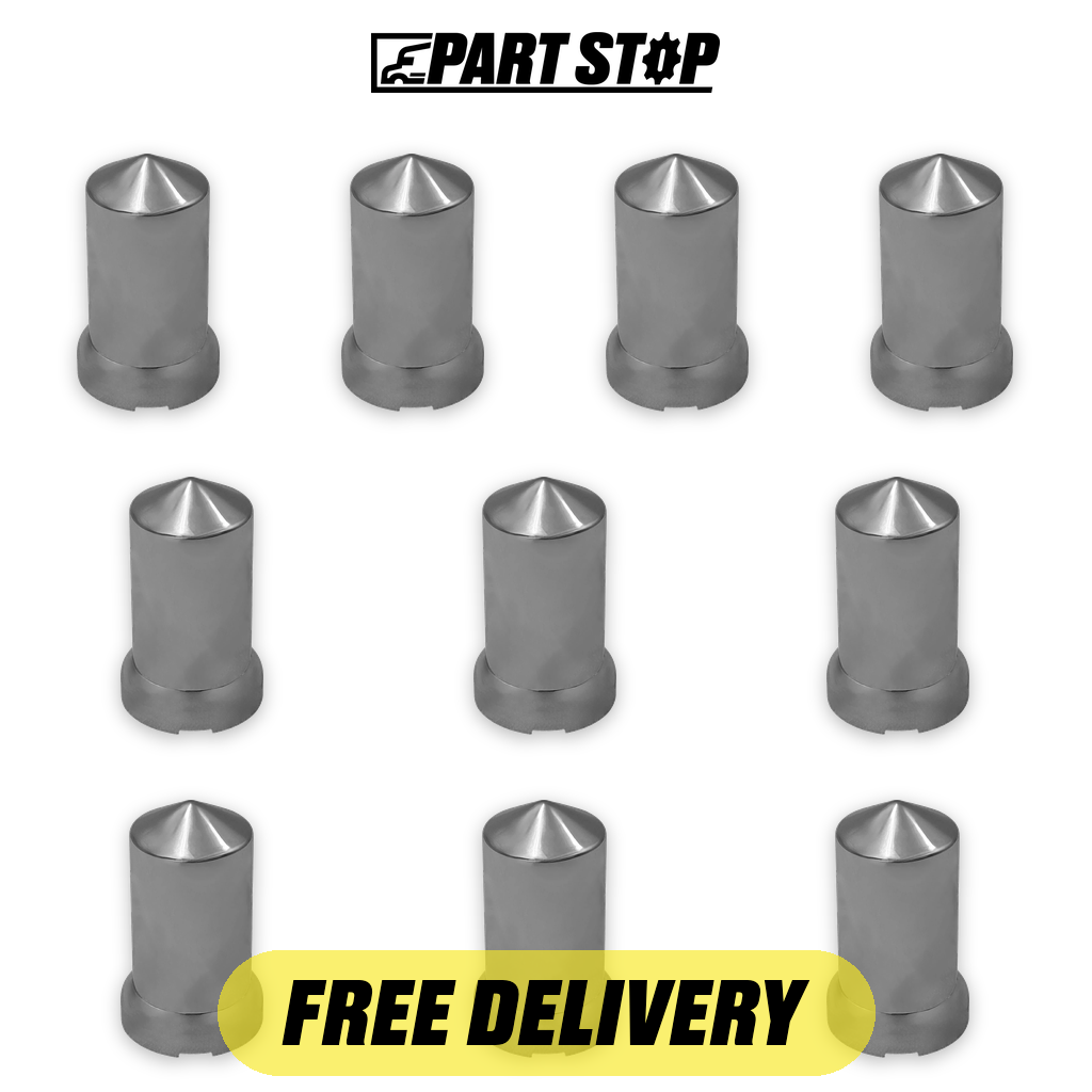 FLG010 10-Pack Push Hub Cap Wheel Cover for Freightliner & Peterbilt — pack photo 2