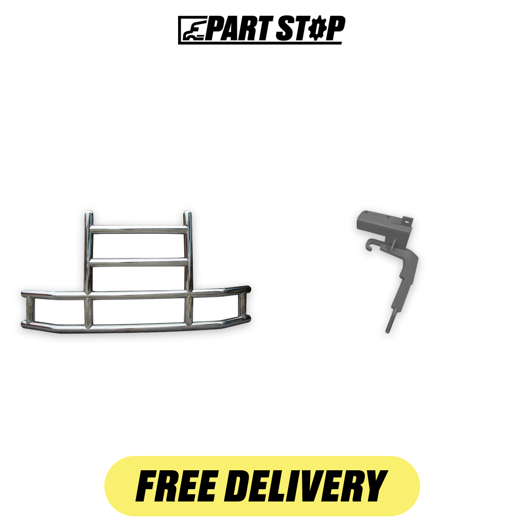 FIT-008S33 FIT-016AS33 2-Piece Deer Guard Bracket Kit Freightliner Cascadia — pack photo 2