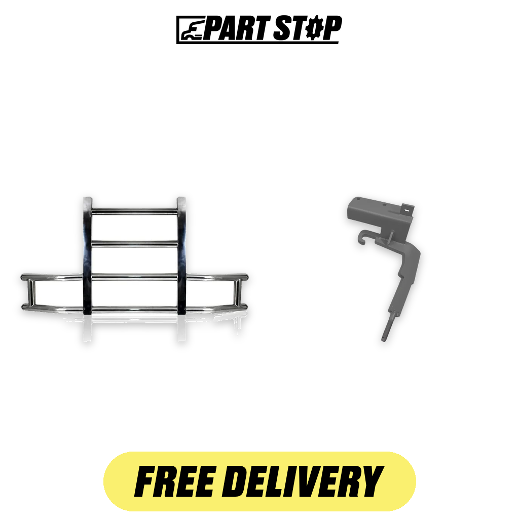 FIT-003S33 FIT-016AS33 2-Piece Deer Guard Bracket Kit Freightliner Cascadia — pack photo 2
