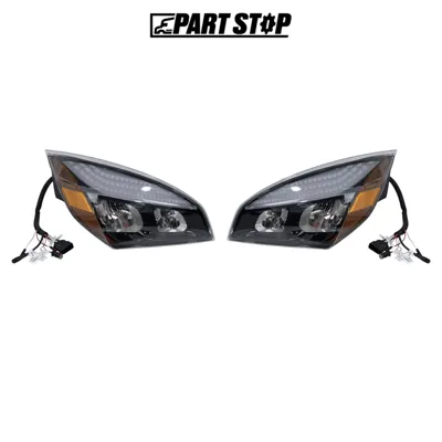 A6601512002 A6601512003 Headlight Pair for Freightliner Cascadia 2018-2023