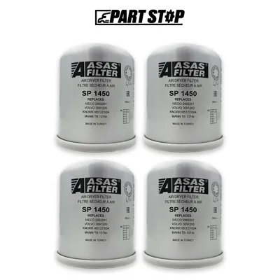 27750 4-Pack Spin-On Air Dryer Cartridge Filter for Volvo Mack