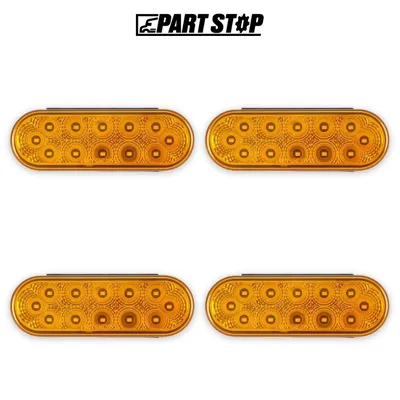 4-Pack Oval LED Amber Turn Marker