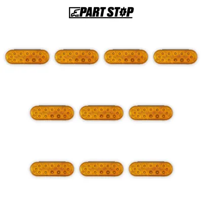 10-Pack Oval LED Amber Turn Marker