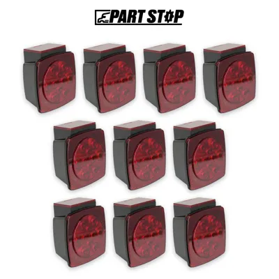 10-Pack Tail Light Left Side, Stop Turn Tail, Submersible, 12V for