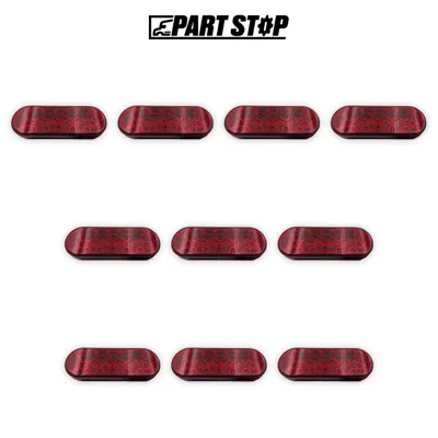 10-Pack LED Trailer Tail Light Red