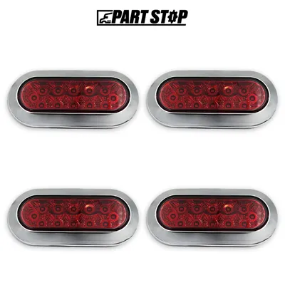 4-Pack LED Oval Stop Turn Tail