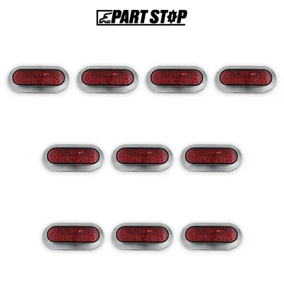 10-Pack LED Oval Stop Turn Tail