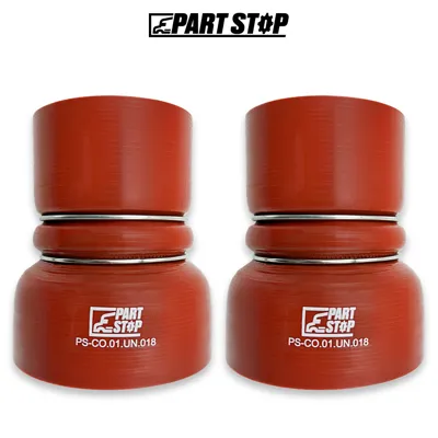 6112001025003 2-Pack Silicone Hump Reducer Hose Stainless for Agrale & Cummins