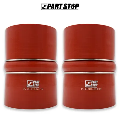 6112001022000 2-Pack Silicone CAC Hump Hose Stainless for Agrale & Cummins
