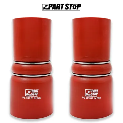 2030772C1 2-Pack Silicone Hump Reducer Hose Stainless for International &