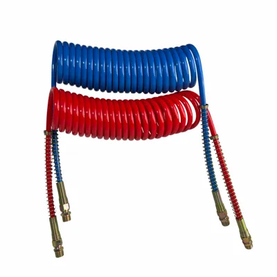 Single Layer Air Hose 1/2" 15ft SAE J1402 DOT Air Brake Hose w/ Spring
